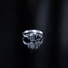 Baguette Cut Black Onyx 5 Stone Anniversary Ring AAA - Rosec Jewels