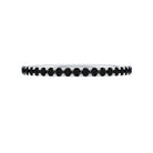 Certified Real Black Spinel Eternity Stackable Ring AAA - Rosec Jewels