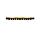 Certified Real Black Spinel Eternity Stackable Ring AAA - Rosec Jewels