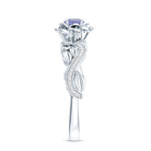 Nature Inspired Tanzanite Engagement Ring with Diamond AAA - Rosec Jewels
