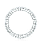 Cluster Wedding Band for Women with Moissanite D-VS1 - Rosec Jewels