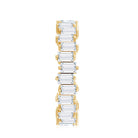 Baguette Shape Moissanite Eternity Wedding Band D-VS1 - Rosec Jewels