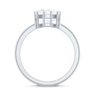 Certified 8 MM Cushion Cut Moissanite Solitaire Engagement Ring D-VS1 - Rosec Jewels