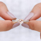 Morganite Heart Solitaire Engagement Ring Morganite - ( AAA ) - Quality - Rosec Jewels