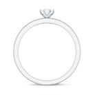 Sparkling Moissanite Solitaire Engagement Ring with Enhancer D-VS1 - Rosec Jewels