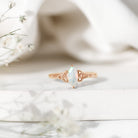 Natural Ethiopian Opal October Birthstone Ring with Celtic Knot AAA - Rosec Jewels