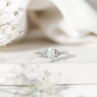 Natural Ethiopian Opal October Birthstone Ring with Celtic Knot AAA - Rosec Jewels