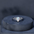 Natural Ethiopian Opal October Birthstone Ring with Celtic Knot AAA - Rosec Jewels