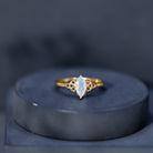 Natural Ethiopian Opal October Birthstone Ring with Celtic Knot AAA - Rosec Jewels