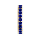 Certified Lab Grown Blue Sapphire Eternity Band Ring in Channel Set AAAA - Rosec Jewels