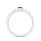 Rosec Jewels-Natural Pear Cut Tanzanite Teardrop Engagement Ring with Diamond Halo