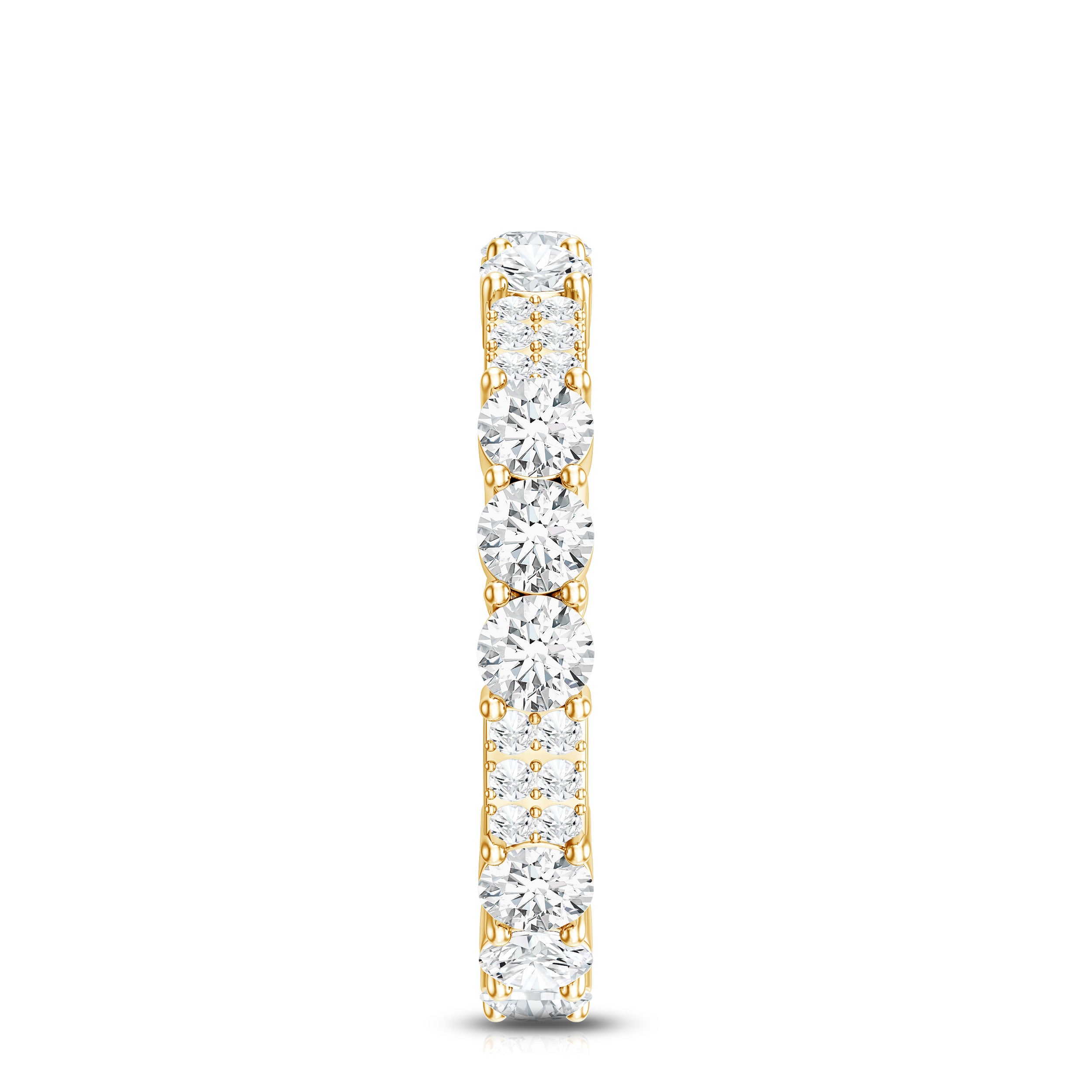 Designer Round Moissanite Full Eternity Ring for Women D-VS1 - Rosec Jewels