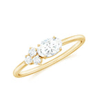 Rosec Jewels-Oval and Round Moissanite Promise Ring for Her