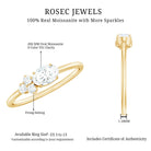 Rosec Jewels-Oval and Round Moissanite Promise Ring for Her
