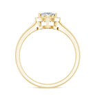 1 CT Brilliant Cut Moissanite Teardrop Engagement Ring D-VS1 - Rosec Jewels