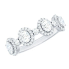 Designer Moissanite Anniversary Ring with Certificate D-VS1 - Rosec Jewels