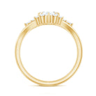 Rosec Jewels-Designer Emerald Cut Moissanite Wedding Ring Set for Women