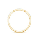 Certified Moissanite Interlocking Wedding Band D-VS1 - Rosec Jewels