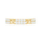 Certified Moissanite Interlocking Wedding Band D-VS1 - Rosec Jewels