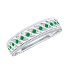Rosec Jewels-Genuine Emerald Vintage Inspired Eternity Band