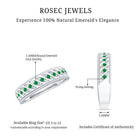 Rosec Jewels-Genuine Emerald Vintage Inspired Eternity Band