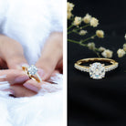 Rosec Jewels-Certified 8mm Moissanite Cushion Cut Engagement Ring