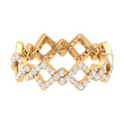 Zircon Twisted Stackable Eternity Ring AAAA - Rosec Jewels