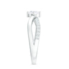 Rosec Jewels-Round Cut Zircon Infinity Solitaire Ring in Prong Setting