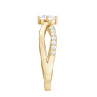 Rosec Jewels-Round Cut Zircon Infinity Solitaire Ring in Prong Setting
