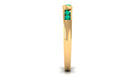 Rosec Jewels-Natural Emerald Heart Eternity Ring in Channel Setting