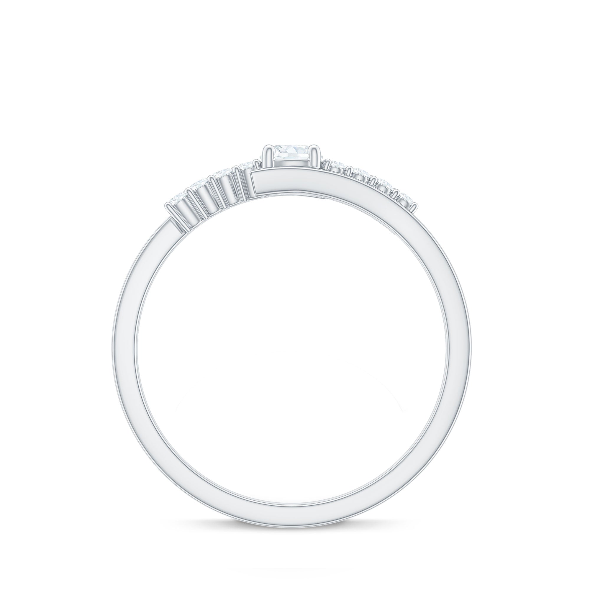 Rosec Jewels-Diamond Promise Ring with Bypass Shank