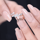 Marquise and Round Shape Natural Diamond Wrap Ring Natural - ( HI-SI ) - Rosec Jewels