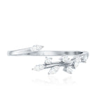 Marquise and Round Shape Natural Diamond Wrap Ring Natural - ( HI-SI ) - Rosec Jewels