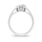 2.5 CT Double Prong Set Moissanite Solitaire Ring with Pave Set Side Stones Moissanite - ( D-VS1 ) - Color and Clarity - Rosec Jewels