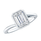 2 CT Octagon Cut Moissanite Engagement Ring For Women D-VS1 - Rosec Jewels