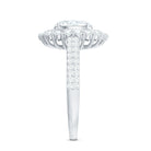 3.25 CT Vintage Inspired Zircon Oval Engagement Ring AAAA - Rosec Jewels