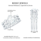 Rosec Jewels-Pear Shaped Cubic Zirconia Trio Wedding Ring Set for Women
