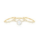 Rosec Jewels-Pear Shaped Cubic Zirconia Trio Wedding Ring Set for Women