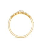 Rosec Jewels-Marquise Cut Moissanite Halo Wedding Ring Set For Women
