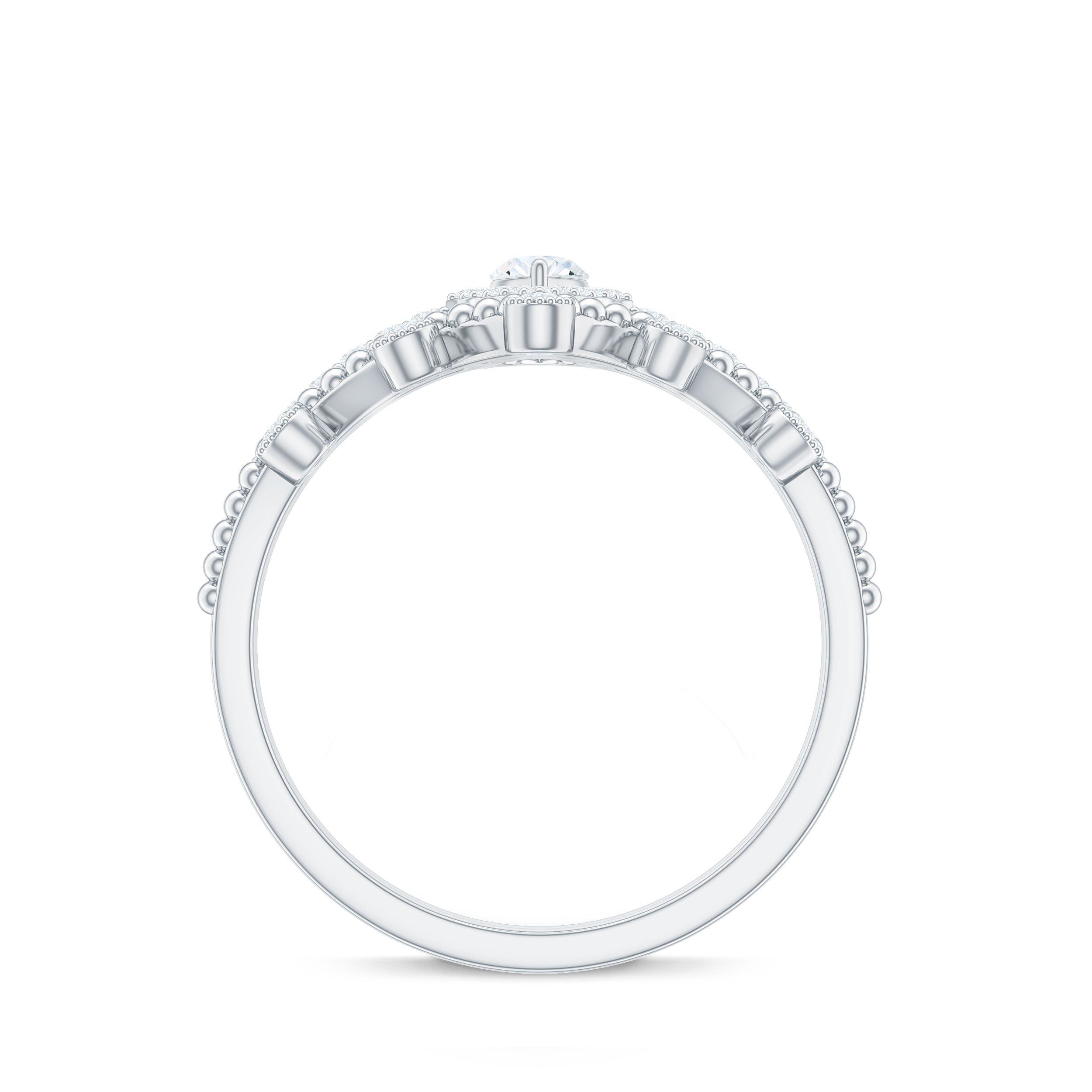 Rosec Jewels-Marquise Cut Moissanite Vintage Wedding Ring Set