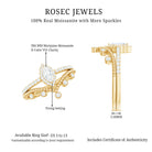 Rosec Jewels-Marquise Cut Moissanite Vintage Wedding Ring Set