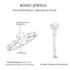 Oval Cubic Zirconia Solitaire Engagement Ring for Women AAAA - Rosec Jewels