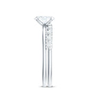 Rosec Jewels-Oval Cut Moissanite Solitaire Bridal Ring Set for Women