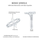 Rosec Jewels-Marquise Cut Moissanite Wedding Ring Set with Beaded Detail