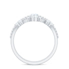 Rosec Jewels-Marquise Cut Moissanite Wedding Ring Set with Beaded Detail