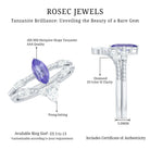 Rosec Jewels-Natural Marquise Tanzanite Diamond Engagement Ring Set