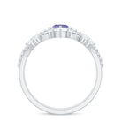 Rosec Jewels-Natural Marquise Tanzanite Diamond Engagement Ring Set