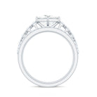 Rosec Jewels-Princess Cut Moissanite 3 Piece Bridal Ring Set