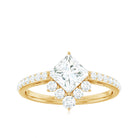 1.75 CT Princess Cut Solitaire Zircon Designer Engagement Ring AAAA - Rosec Jewels