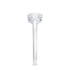 Asscher Cut Moissanite Engagement Ring with Certificate D-VS1 - Rosec Jewels